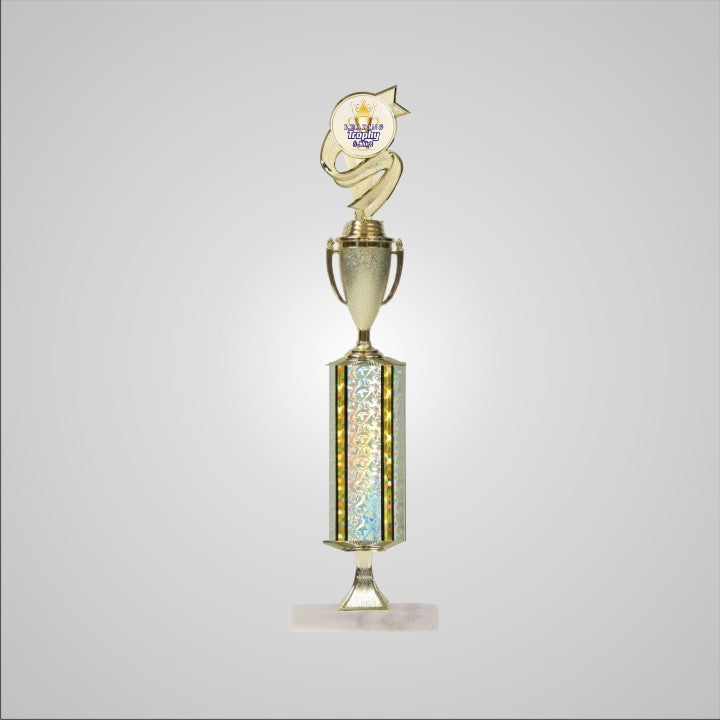 18.5" Trophy wide column with Riser and Cup
