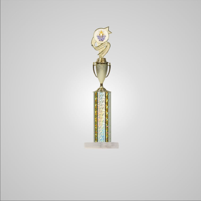 18.5" Trophy wide column with Cup