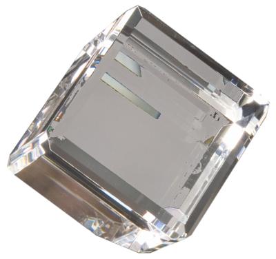 Clear Crystal Cube. Available in 4 Sizes
