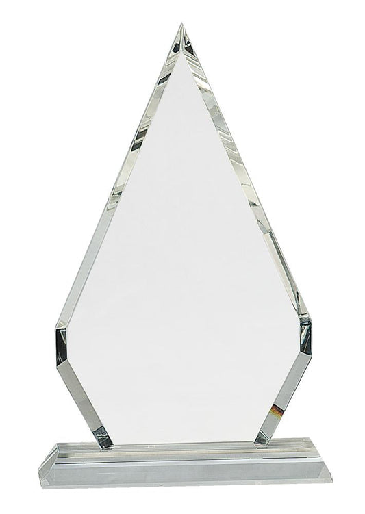Crystal Diamond on Clear Pedestal Base