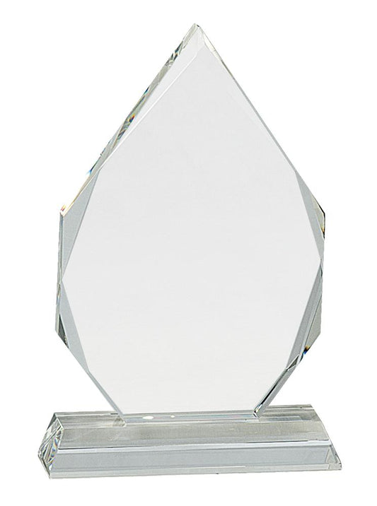 Diamond Crystal on Clear Pedestal Base. Available in 3 Sizes