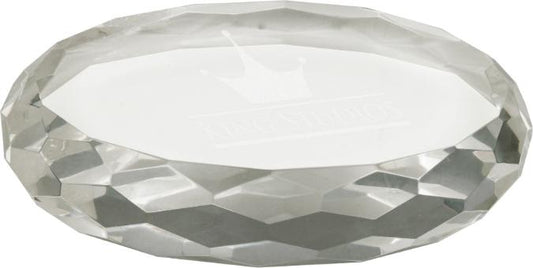 Oval Crystal Paperweight