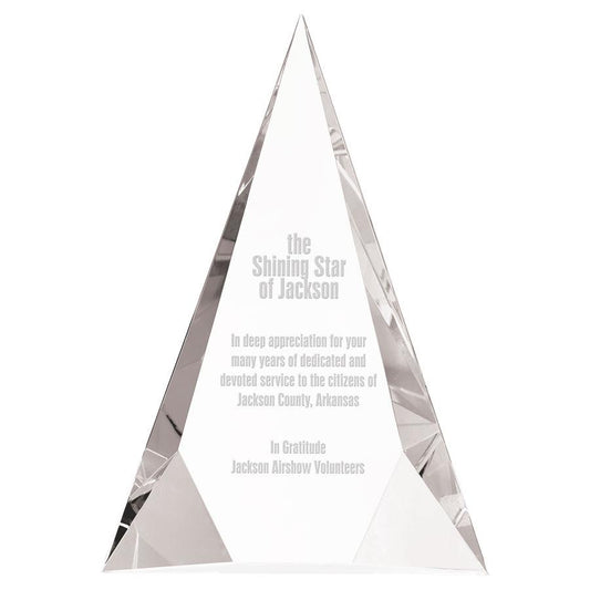 Crystal Facet Triangle. Available in 2 Sizes