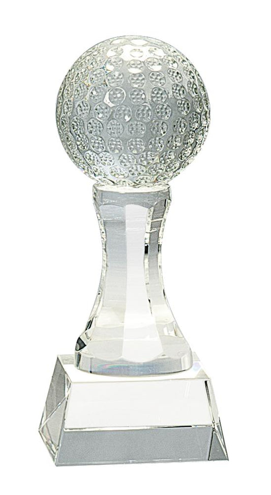 Golf Ball on Clear Pedestal Base. Available in 2 SIzes