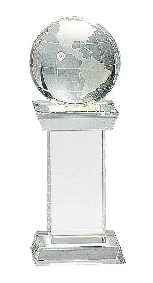 Crystal Globe on Pedestal