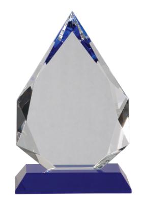 Diamond Crystal on Blue Pedestal Base. Available in 3 Sizes